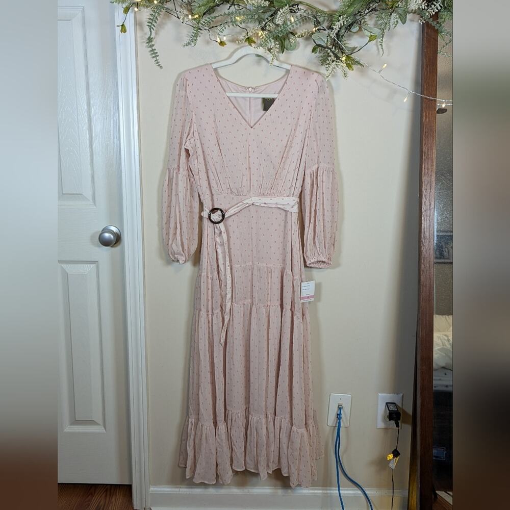 Taylor Women's Midi Dress in Light Pink - Picture 3 of 10